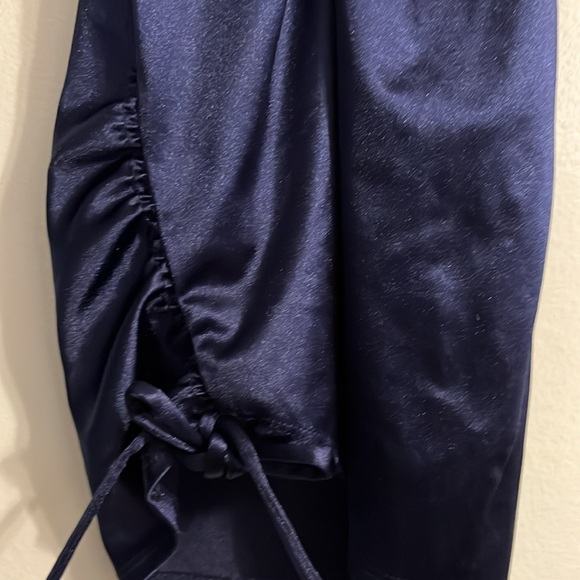 Honey & Rosie soft satin look material blue homecoming dress XXS - Picture 6 of 6